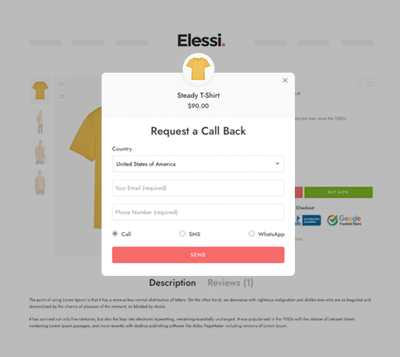 Request Callback - Ask a Question